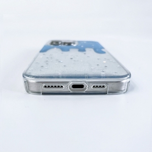 Sang trọng từ PU thời trang long lanh ánh sáng da kem lỏng thiết kế mới rõ ràng chủ đề Băng nọc độc Gradient TPU điện thoại di động trường hợp - Product Image 6