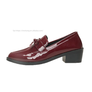 Chaussures plates en cuir à talon épais et bout pointu, style rétro, grandes tailles, pour l'automne, pointure 43 - Product Image 6