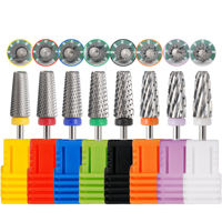 OEM Nouvelle Forme Conception 6.0mm 5 en 1 Tungstène Gel pour Ongles Enlever Manucure Enlever Gel Vernis Couper Forets à Ongles
