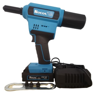 Remachadora Eléctrica Inalámbrica Recargable <span class=keywords><strong>de</strong></span> 20V <span class=keywords><strong>de</strong></span> Alta Calidad, Fabricada en China, Herramienta <span class=keywords><strong>de</strong></span> <span class=keywords><strong>Remaches</strong></span> con Batería RL-520 - Product Image 1
