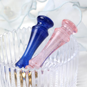 Poignée de sceau en cire acrylique semi-transparente texturée rouge rose bleu pour sceller les journaux en papier - Product Image 4