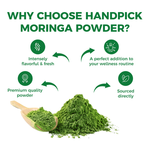 Poudre de feuilles de Moringa biologique OEM/ODM, superaliment riche en vitamines, antioxydant, soutien immunitaire, compléments alimentaires à base de plantes pour les femmes enceintes - Product Image 2