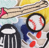 Offre Spéciale Petits Patchs Sportifs Brodés Thermocollants, Motif Raquette de Badminton, Tennis, Natation, pour Chapeau en Feutre DIY