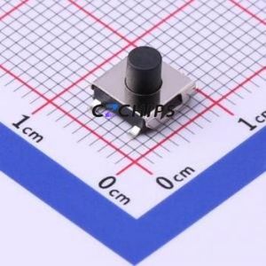 UK-B0229-G5-B-250 Tactile Switch SMD-4P,6.2x6.2mm Switch Single Pole Single Throw Round Button 2.5N Vertical Mount - Product Image 1