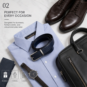 <span class=keywords><strong>Ceinture</strong></span> en <span class=keywords><strong>cuir</strong></span> <span class=keywords><strong>bleu</strong></span> <span class=keywords><strong>marine</strong></span> à imprimé lézard pour <span class=keywords><strong>homme</strong></span>, personnalisable, avec boucle en métal mat - Product Image 3