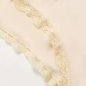 Conjunto de Bragas de Bikini de Talle Grande, Transparentes, de Encaje, sin Costuras, de Tiro Bajo, para Mujer, 100% Fibra de Bambú, Bordadas, Ecológicas - Product Image 6