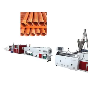110-400mm SJZ80/156 Plastic PVC/CPVC/UPVC Water Electric Conduit Pipe/Tube Extrusion/Extruding Making Production Line Machine