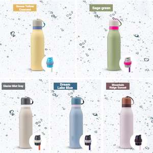 Lightweight <b>Macaron</b> Color Palette Stainless Steel Thermos Cup With Lid for Gym Andtravel - Product Image 3