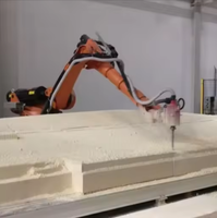 Tian Jiao Machinery 6 axes bras robotique CNC routeur nouvelle Machine de gravure de corps d'occasion Robot sculpture sur pierre moteur de marbre 3D