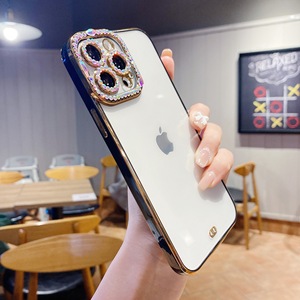 Funda de tpu suave con marco de diamante para teléfono móvil, carcasa trasera para móvil, para <span class=keywords><strong>oppo</strong></span> <span class=keywords><strong>reno4</strong></span>, vivo y21 - Product Image 5