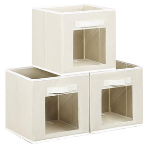 Caja de Almacenamiento de Ropa Plegable de Tela de 3 Piezas con Diseño Abierto y Asa, Venta al Por Mayor - Product Image 2