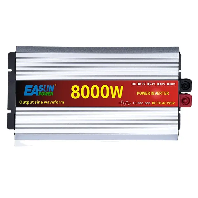 Easun Power-inversor de onda sinusoidal pura para coche, inversor de potencia de 8000w, CC a CA, 12v, 220v, 8KW, 24V, 48V