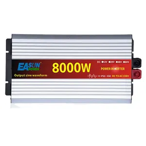 Easun Power – onduleur à onde sinusoïdale Pure 8000w cc à ac pour voiture, 12v, 220v, 8kw, 24V, 48V