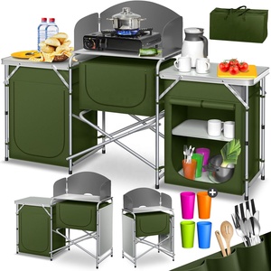 YILU Custom Picnic <strong>Barbecue</strong> Camping <strong>Table</strong> De Foldable Outdoor Cookind Portable Aluminum Plastic Folding Camping Kitchen <strong>Table</strong> - Product Image 3