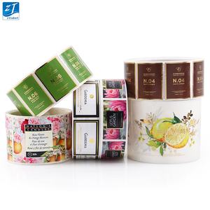 Adesivi in Vinile Autoadesivi Personalizzati con Stampa e Timbratura <span class=keywords><strong>Etichette</strong></span> <span class=keywords><strong>Trasparenti</strong></span> con Logo in Lamina d'Oro - Product Image 6