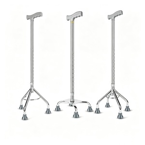 Bâton de marche télescopique à quatre pieds en alliage d'aluminium Guangte, antidérapant, pour personnes âgées et handicapées - Product Image 1