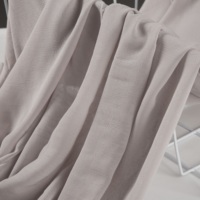 0802 Tissu en mousseline 100 % polyester plissé à la main, respirant et léger, pour foulards féminins, vente directe usine, pour commandes personnalisées en gros