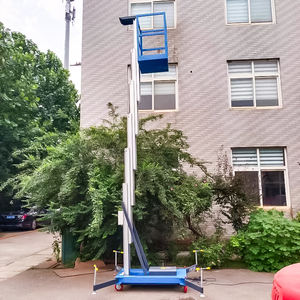 Kompakt boyutu hafif alüminyum alaşım adam kaldırma platformu elektrikli makas kaldırıcı - Product Image 6