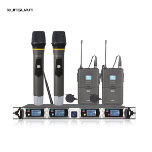 MF4400 Barato 4CH UHF Sin micrófonos inalámbricos IR Micrófono de conferencia Lavalier de mano para el hogar KTV/Stage/Speach/Training - Product Image 3