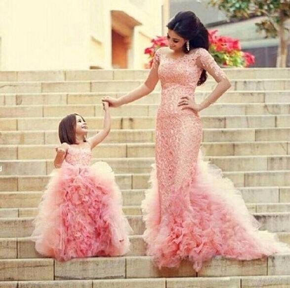mother and daughter matching outfits party dresses