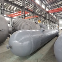 Réservoir de stockage d'hydrogène haute pression industriel, construction en acier au carbone et en acier inoxydable, compatibilité avec l'azote liquide, 200 bars