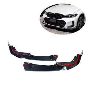 Lèvre de pare-chocs avant en Fiber de carbone de haute qualité pour <span class=keywords><strong>Bmw</strong></span> série <span class=keywords><strong>3</strong></span> G20 Lci <span class=keywords><strong>2023</strong></span> + séparateur de lèvre de pare-chocs de Style MP - Product Image 1