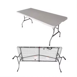 Đồ Nội Thất Bằng Nhựa Hình Chữ Nhật Có Thể Gập Lại Nhựa Phục Vụ Sang Trọng Ngoài Trời Patio Vườn Bàn Ăn Đặt Cho Các Sự Kiện Đảng - Product Image 4