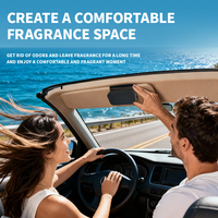 Plaque d'aromathérapie personnalisable pour pare-soleil, recharge magnétique pour diffuseur de parfum de voiture, plaque de gypse haut de gamme pour parfum de voiture