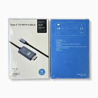Câble Type-C vers HDMI 2m avec gaine en PVC, adaptateur 4K 30Hz pour téléphone, tablette, ordinateur portable, mise en miroir sur téléviseur HD/moniteur/projecteur