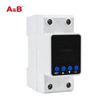 Protecteur de tension intelligent monophasé 63A 80A avec affichage numérique 220V, protection contre les surtensions et les sous-tensions, et protection contre les surintensités