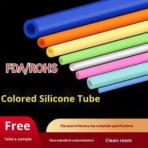 Colorful Transparent Odorless Platinum Extruded <strong>Straws</strong> and Tubes - Product Image 2