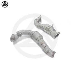 Tuyaux de descente droits CSZ pour <span class=keywords><strong>BMW</strong></span> 335i E90/E91/E92/E93 N54 3.0T, tuyau de descente personnalisé de haute qualité en acier inoxydable 304 avec bouclier thermique - Product Image 6