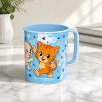 Gobelet en plastique pour enfants de 500 ml en PP réutilisable, écologique, sans BPA, à effet 3D, fabriqué en Chine, pour la promotion et les souvenirs