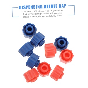 Ciieeo 100 pièces Capuchons de protection en plastique pour embouts de seringue Luer Lock 0,1 kg pour fournitures de laboratoire, colle, peintures, adhésifs 1 an - Product Image 4