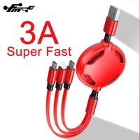Kabel Data Tipe C 3 In 1 dan Kabel Usb Pengisi Daya Mikro untuk Ponsel Kabel Usb 3 In 1 untuk Tipe C
