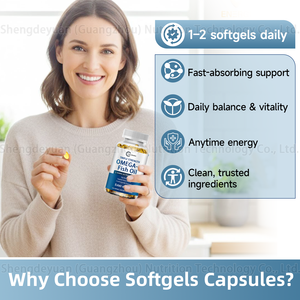 OEM высокопрочные софтгелевые капсулы с рыбьим жиром Омега 3 Иммунная поддержка для поддержания холестерина в сердечных суставах и здоровья глаз - Product Image 4