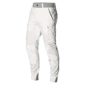 Painters and Wood Choppers Taille côtelée extensible super confortable avec cordon de serrage et passants de ceinture <span class=keywords><strong>Pantalon</strong></span> extensible en tissu pré-lavé - Product Image 1