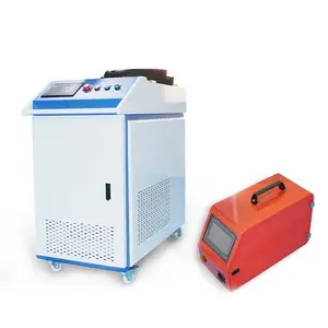 Máquina de solda a laser, fonte direta de fábrica, portátil, 1000 w, aço inoxidável de metal, alumínio, fibra ótica, soldagem