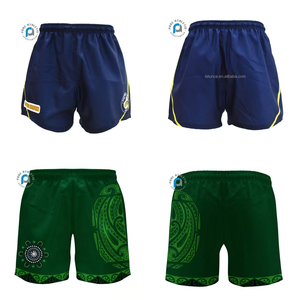 FQ celana pendek olahraga tim tim poliester celana pendek rugbi League kustom untuk pria Teamwear pakaian latihan desain Union Rugby - Product Image 2