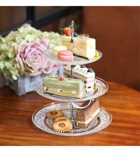 Etolies Tortenständer, Glas-Cupcake-Dessertständer mit mehrstufigem Serviertablett für Teeparty, Hochzeit - Product Image 6