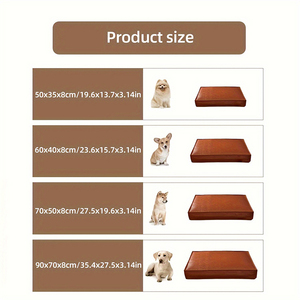 Cojín moderno de cuero de verano para perros, alfombrilla para cama, venta al por mayor, jaula para perros, perrera, alfombrillas y almohadillas para mascotas, suministro del fabricante - Product Image 4