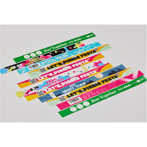 Pulseras de datos QR [AnyWristband] para eventos, pulseras YUPO a todo color, tipo individual de 25 mm (1 pulgada) - Product Image 1