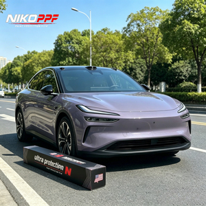 Película de vinilo para vehículos NIKO Film, gran oferta al por mayor, color morado Provenza, adhesivo para rotulación de automóviles. - Product Image 1