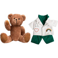 Ours en peluche créatif en forme d'uniforme médical, jouet anti-stress doux, cadeau pour médecins et infirmières, articles promotionnels en gros, anniversaire