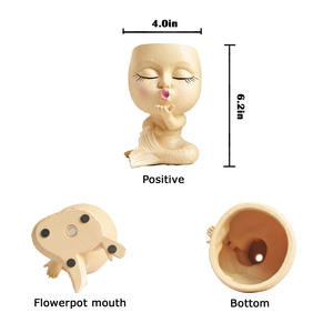 Jardinière succulente populaire avec arrangement en résine de conception d'<span class=keywords><strong>arbre</strong></span> de verdure mignon pour la décoration intérieure pour la maison ou le bureau - Product Image 5