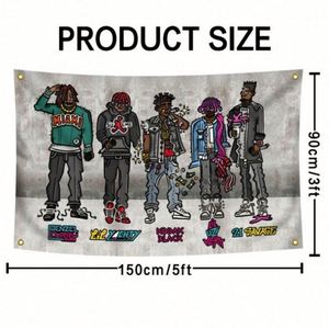 Banderas Personalizadas de Fábrica al por Mayor, 3x5 pies, 90x150 cm, 100% Poliéster, Colores Vivos, Buena Calidad, Banderas para Fanáticos de Cantantes - Product Image 6