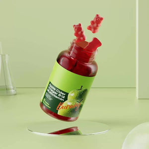 Gomitas Veganas de Vinagre de Sidra de Manzana Sin Azúcar para la Digestión, Energía, Metabolismo, Apoyo Multivitamínico, Mejora la Inmunidad - Product Image 3