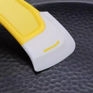 <b>Silicone</b> Kitchen Scraper Yellow Non Stick Dishwashing <b>Tool</b> Durable For Grease Removal - Product Image 1