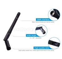 Amplificador de antena Wifi 2,4G WLAN 3dBi RP conector ESP32 Módulo de doble banda ble Antena de pato de goma Omni