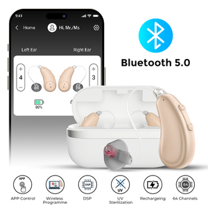 Écouteurs Bluetooth à réduction de bruit 50-120,32 dB, amplificateur vocal à volume réglable, écouteurs intra-auriculaires sans fil pour un son clair au quotidien - Product Image 6